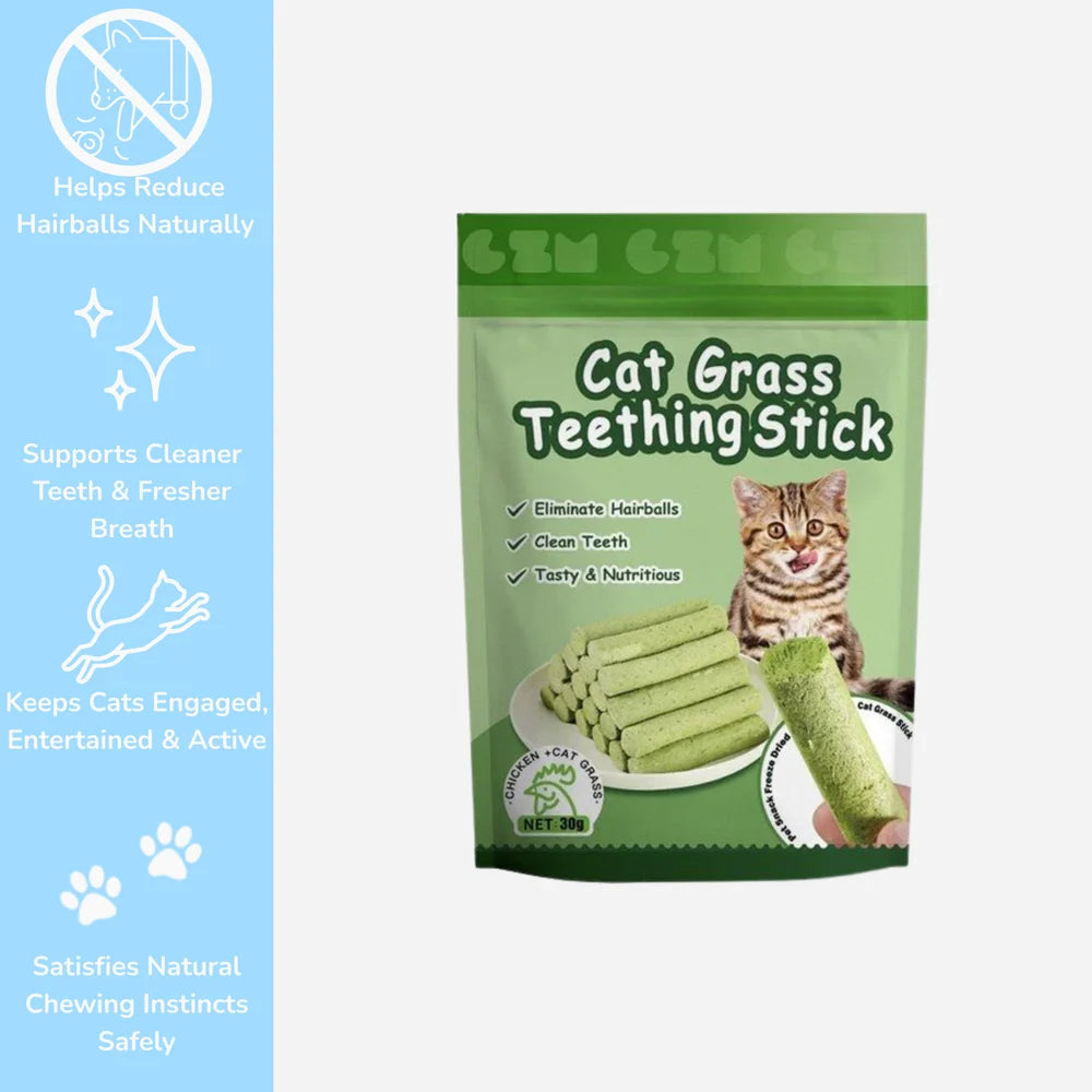 Cat Grass Teething Sticks